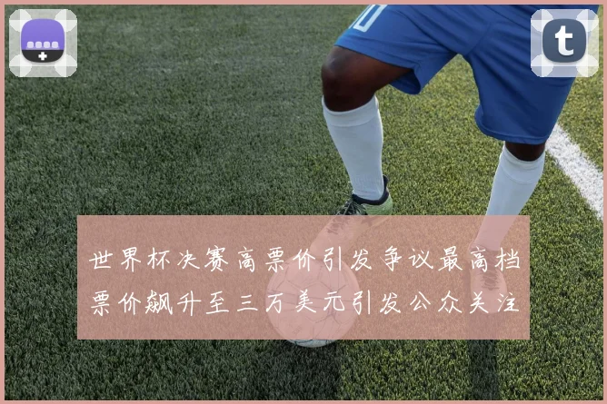 世界杯决赛高票价引发争议最高档票价飙升至三万美元引发公众关注